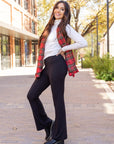 Julia Rose The Vanessa - 30 in Inseam Black Bootcut Leggings