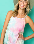 e Luna Tie Dye Thermal Camisole Top