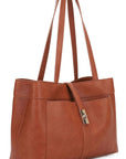 Twist Lock Flap Satchel