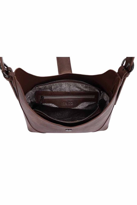 IZA CO Flap Shoulder Bag