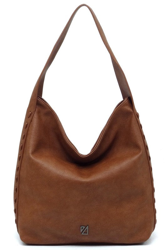 IZA CO Whipstitch Shoulder Bag