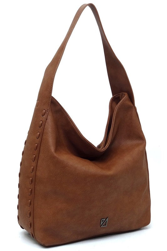 IZA CO Whipstitch Shoulder Bag