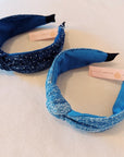 Shine Stud Distressed Jean Headband