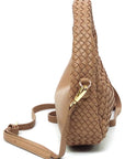 Woven Mini Hobo Shoulder Bag