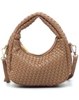 Woven Mini Hobo Shoulder Bag