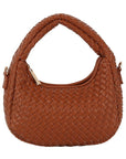 Woven Mini Hobo Shoulder Bag