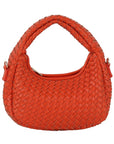 Woven Mini Hobo Shoulder Bag