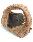 Woven Mini Hobo Shoulder Bag