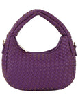 Woven Mini Hobo Shoulder Bag