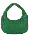 Woven Mini Hobo Shoulder Bag