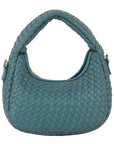 Woven Mini Hobo Shoulder Bag