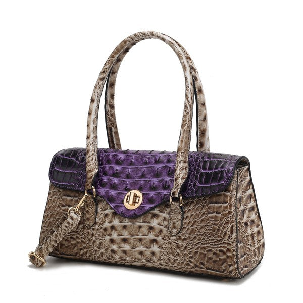 MKF Liviana Croc-Embossed Shoulder Bag by Mia K