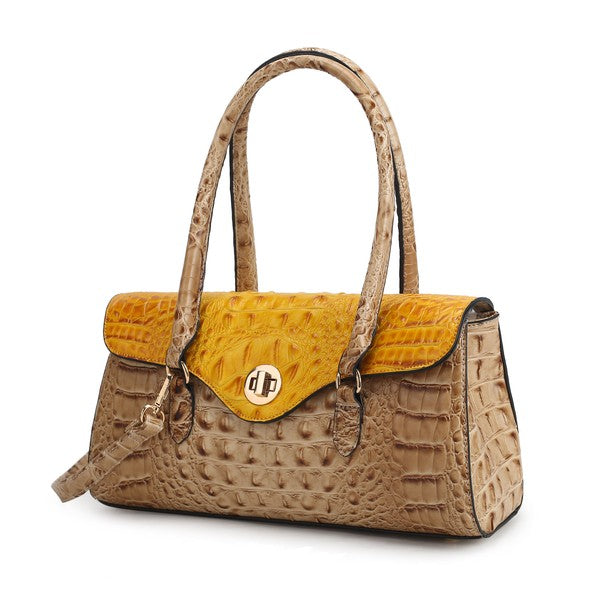 MKF Liviana Croc-Embossed Shoulder Bag by Mia K