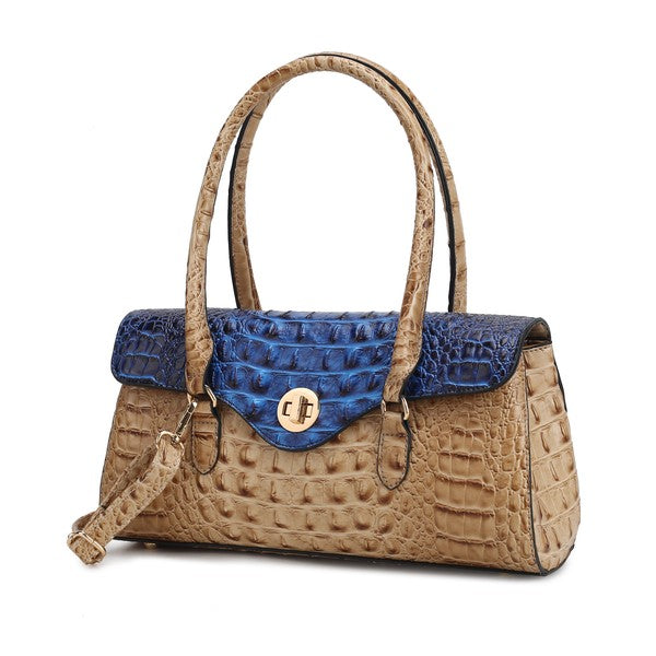 MKF Liviana Croc-Embossed Shoulder Bag by Mia K