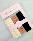 Lovely Patterns Hair Ties Set Of 3