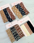 Lovely Patterns Hair Ties Set Of 3