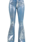 GJG Denim Metallic Bell Bottom Jean in Blue