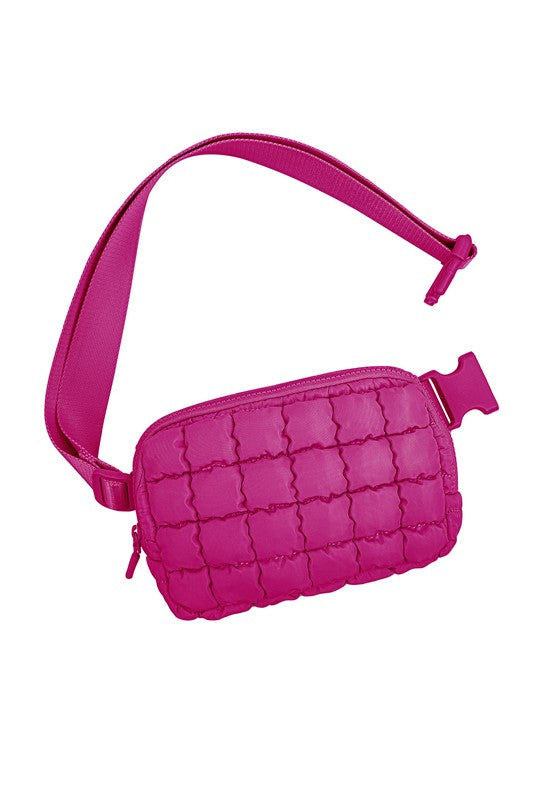 Evyn Quilted Puffer Sling Belt Bum Bag