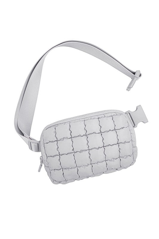 Evyn Quilted Puffer Sling Belt Bum Bag