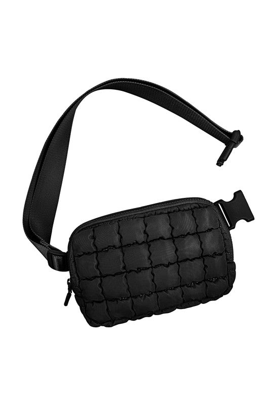 Evyn Quilted Puffer Sling Belt Bum Bag