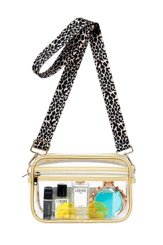 Kendall Leopard Stadium Camera Crossbody