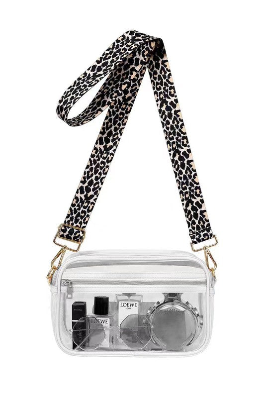 Kendall Leopard Stadium Camera Crossbody