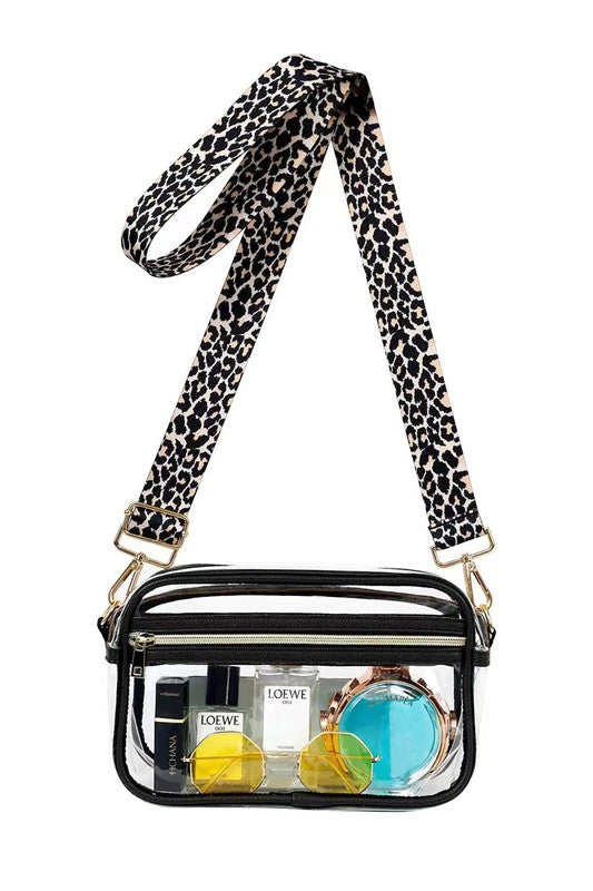 Kendall Leopard Stadium Camera Crossbody