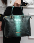 MKF Liora Croc-Embossed Tote Bag by Mia K