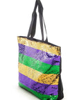 Mardi Gras Sequins Tote