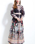 Women's Floral Long Maxi Dress by Claude