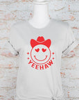 Yeehaw Smiley Heart Valentine Graphic Tee