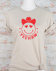 Yeehaw Smiley Heart Valentine Graphic Tee