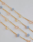 Pastel Water Drop Chain Necklace