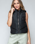 Snobbish Zip Up Quilted Hooded Vest