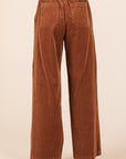 Mittoshop Corduroy Back Elastic Waist Pants