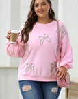 Women Lantern Sleeve Oversized Pullover Sweatshirt