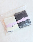 Bow Minimalist Socks Set Of 2