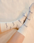 Bow Minimalist Socks Set Of 2