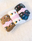 Adorable Mini Flower Socks Set Of 3