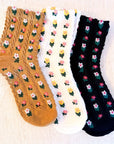 Adorable Mini Flower Socks Set Of 3