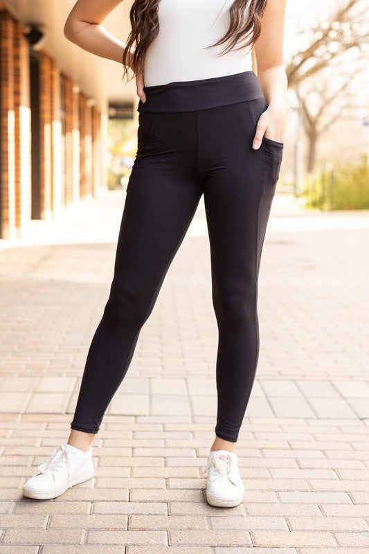 Julia Rose Sleek Pocket Collection - FULL Length Leggings