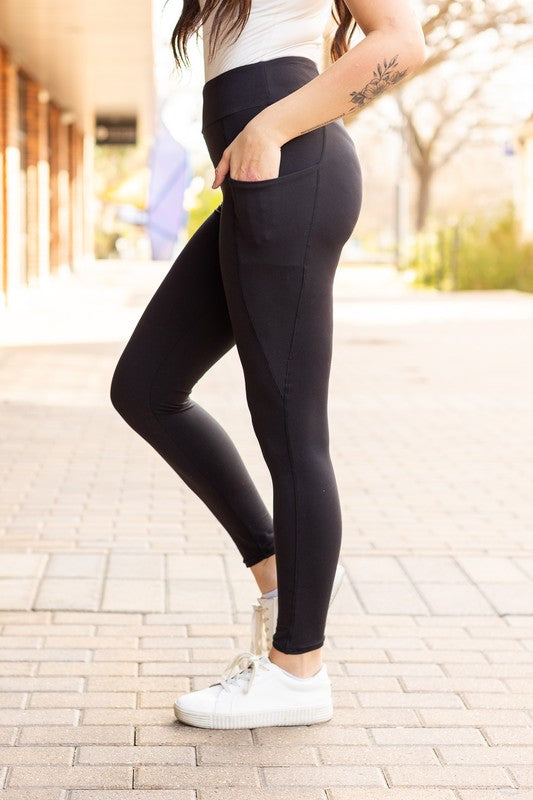 Julia Rose Sleek Pocket Collection - FULL Length Leggings