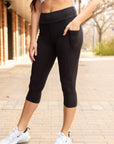 Julia Rose Sleek Pocket Collection - Capri Leggings