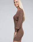 Cable Knit Sweater Dress