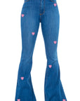 GJG Denim Valentines Bell Bottom Jean