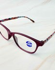 Paisley In Color Blue Light Reading Glasses