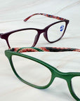 Paisley In Color Blue Light Reading Glasses