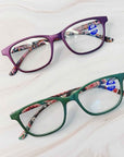 Paisley In Color Blue Light Reading Glasses