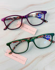 Paisley In Color Blue Light Reading Glasses