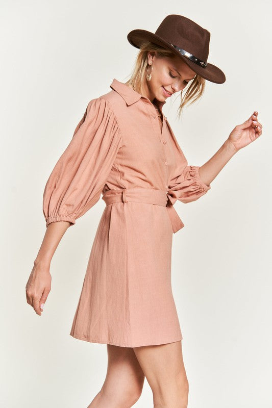 Jade by Jane Solid Button Down Dress PLUS